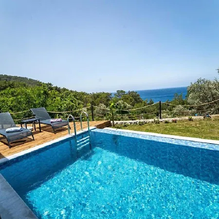 Private Pool With Garden For 2 People In Fethiye, Faralya - Awz 228 빌라 *